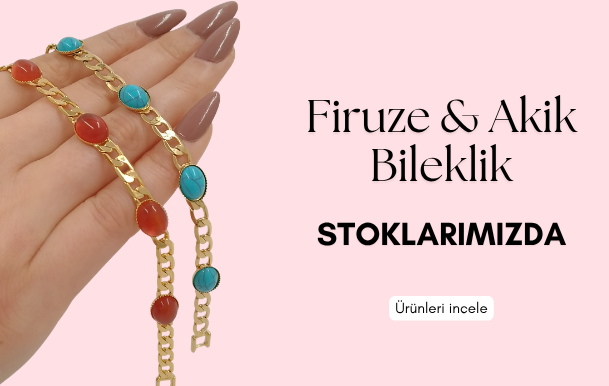 Altın Kaplama Tuğralı Kolye ve Bileklik