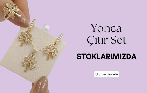 Altın Kaplama Tuğralı Kolye ve Bileklik